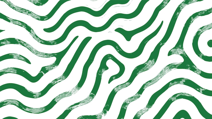 Free Vector green wavy background