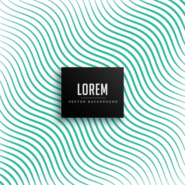 Free Vector green wavy lines pattern