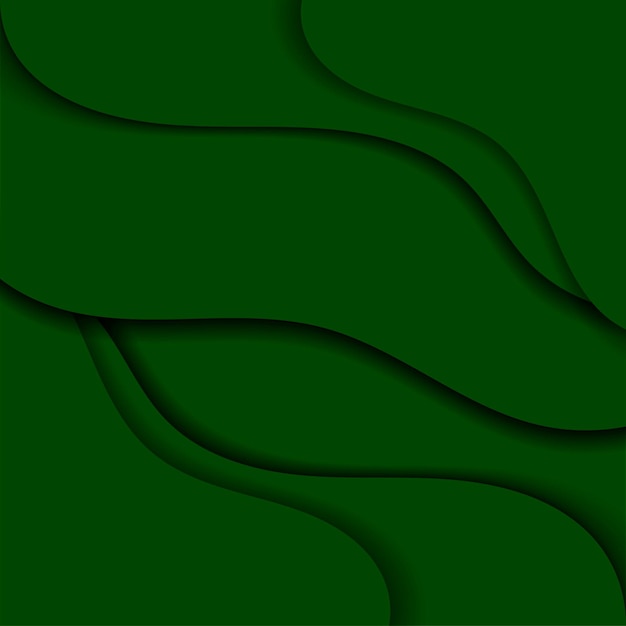 Free vector green wavy patterned background vector