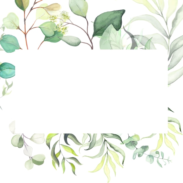 Green White Colourful Wedding Invitation Background Multipurpose Card Free Vector