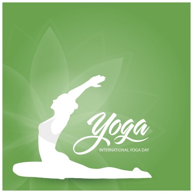 Free vector green yoga background