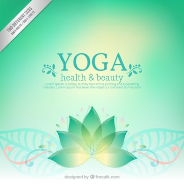 Free Vector  Green yoga background