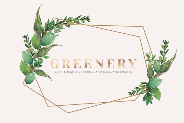 Free vector greenery wallpaper