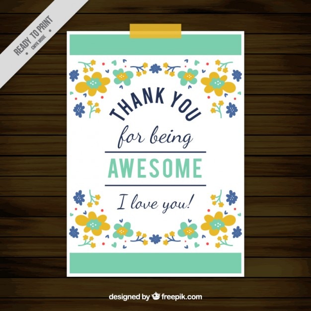 Free vector greeting card design