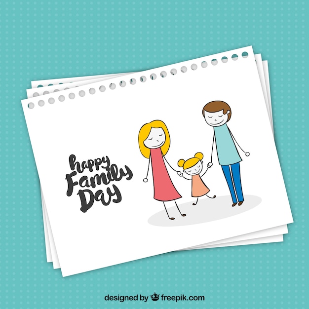 Greeting card for international day of families