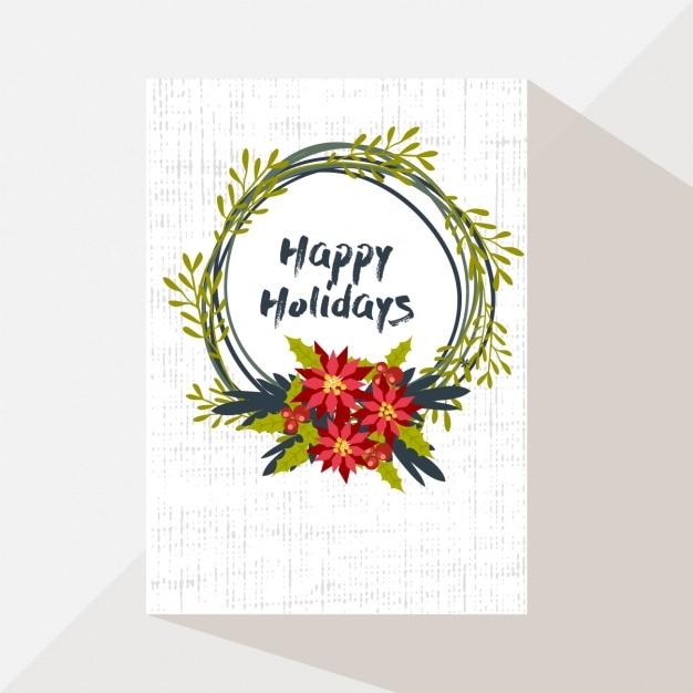 Free vector greeting card template design