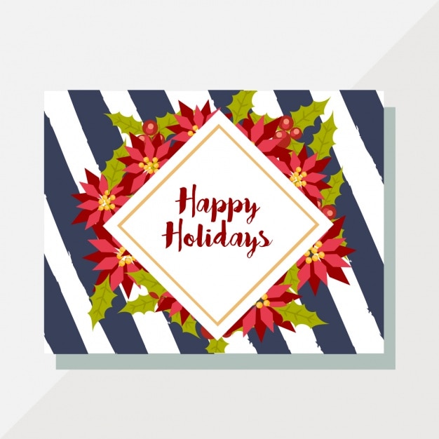 Free vector greeting card template design