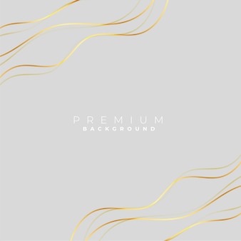 Grey background with golden wave lines