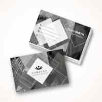 Free vector grey business card template