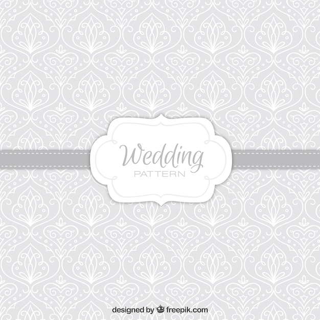 Grey decorative wedding pattern