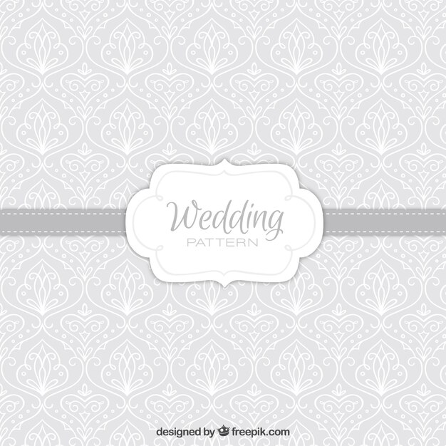 Grey decorative wedding pattern