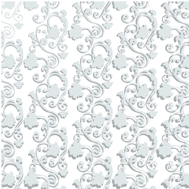 Grey ornamental pattern background 