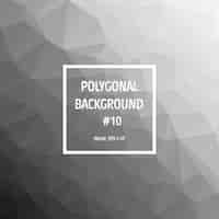 Free vector grey polygonal background