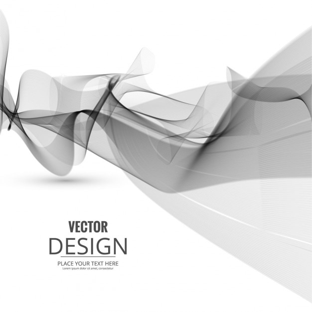 Free vector grey wave background