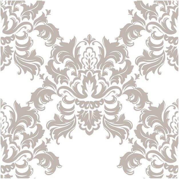 Grey and white ornamental pattern background