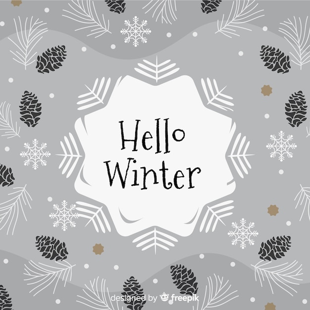 Grey winter background