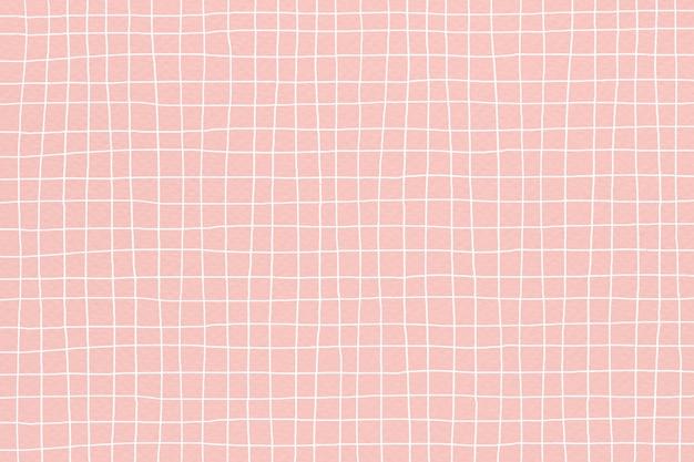 Grid background vector in pink color