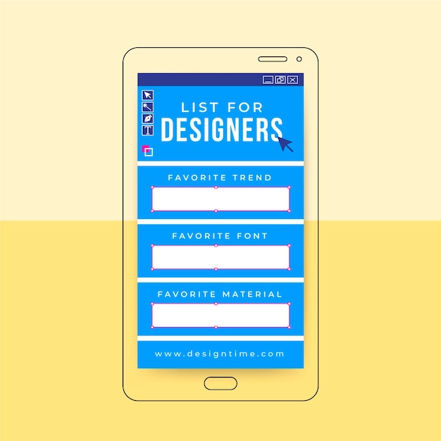 Free vector grid design instagram story