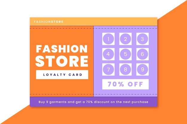 Grid fashion card template