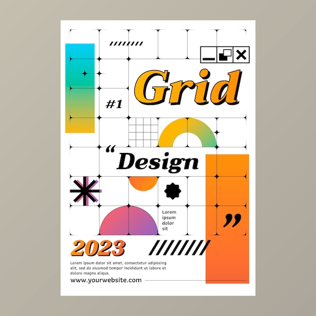 Grid  template design
