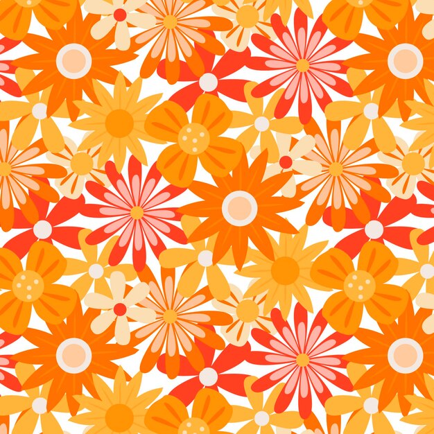 Groovy floral pattern
