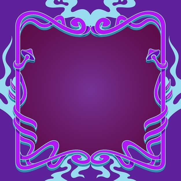 Groovy psychedelic frame