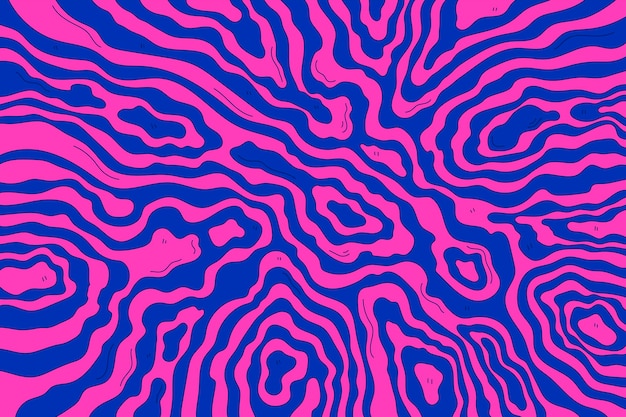 Free vector groovy psychedelic hand drawn background