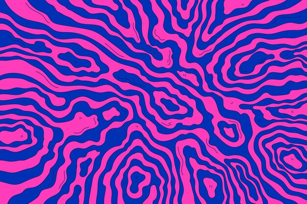 Groovy psychedelic hand drawn background