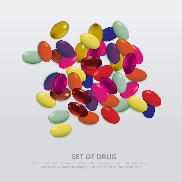 Free vector group of drug realistic