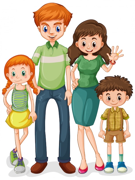 Бесплатное векторное изображение Группа члена семьи