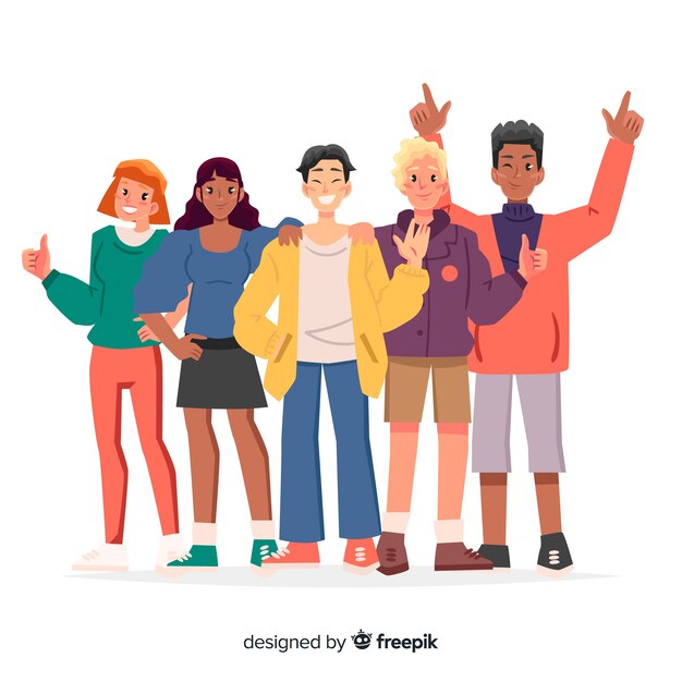 다른 인종 의 사람 들 의 집단