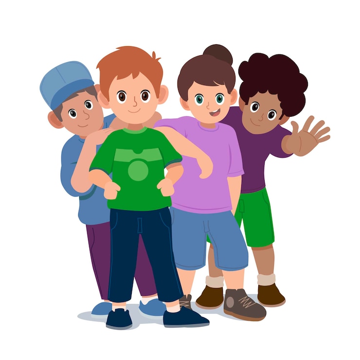 Free Vector group of people illustration