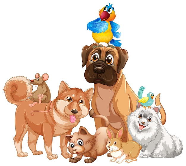 Free vector group of pets