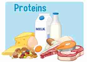 Free vector group of protein food