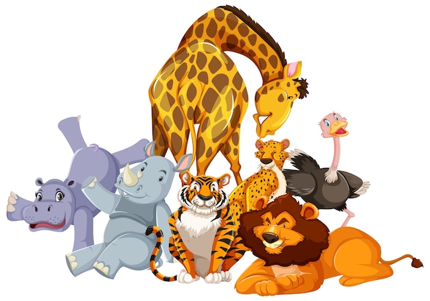 Free vector group of wild animals