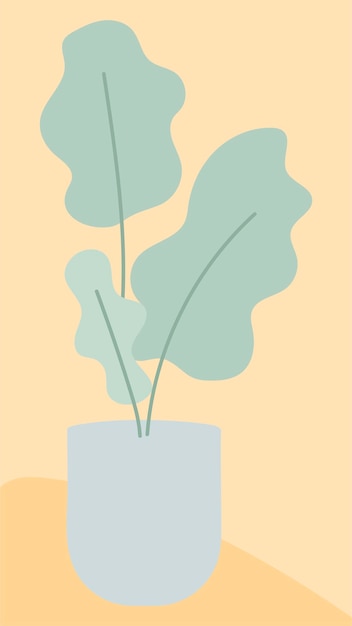 Бесплатное векторное изображение Выращивайте растения во время самокарантинного вектора