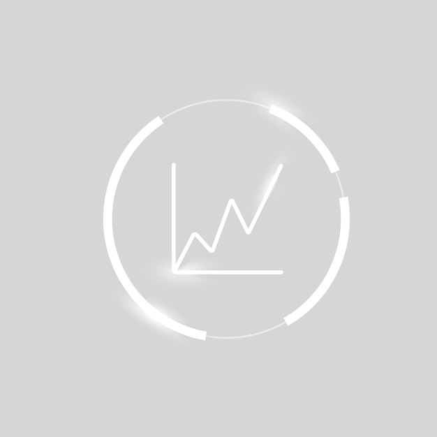 Growing graph icon business analytics chart symbol