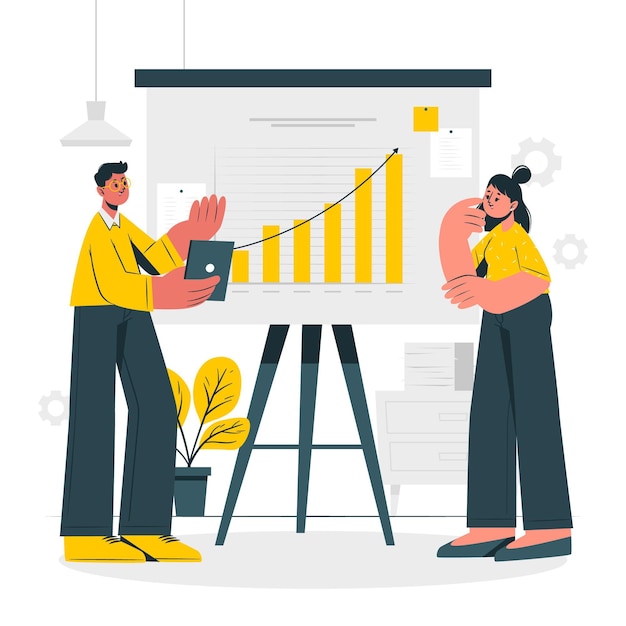 Growth analytics concept illustration