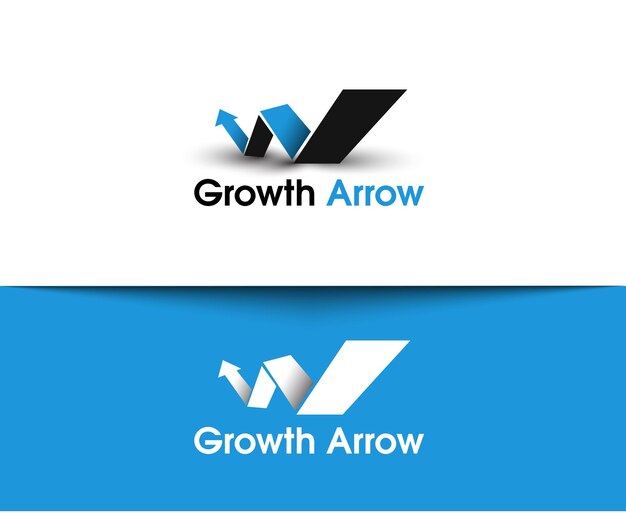 Growth Arrow Logo Template Design