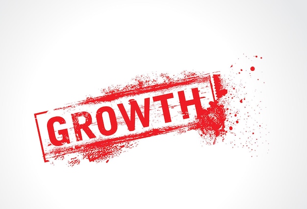 Growth grunge text