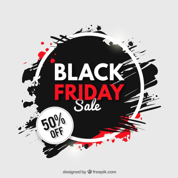 Grunge background of black friday sales