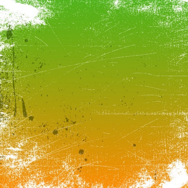 Бесплатное векторное изображение Гранж фон зеленый и оранжевый