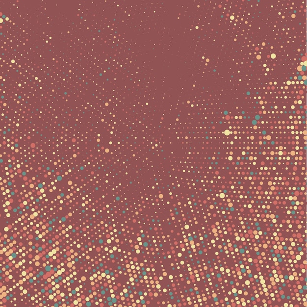 Grunge Background With Halftone Dots