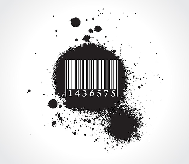 Free vector grunge barcode designxdxaxdxa