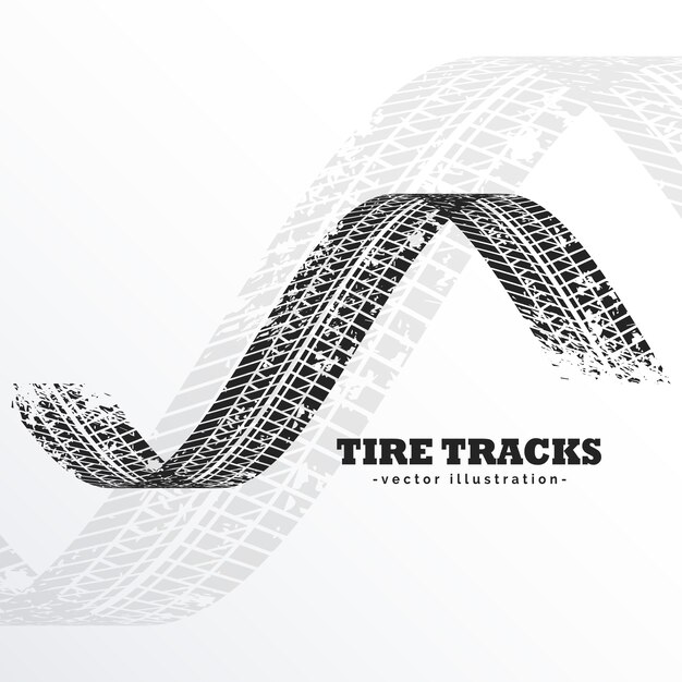 grunge black tire tracks