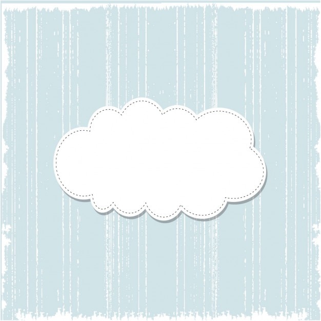 Grunge blue background with speech bubble