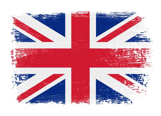 Premium Vector | Grunge british flag