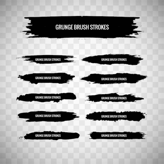 Grunge brush strokes