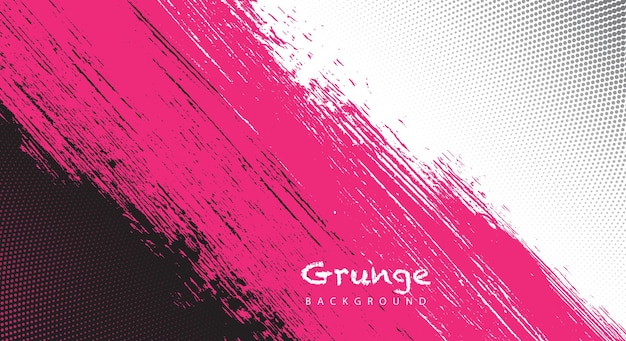 grunge brush with halftone detailed background