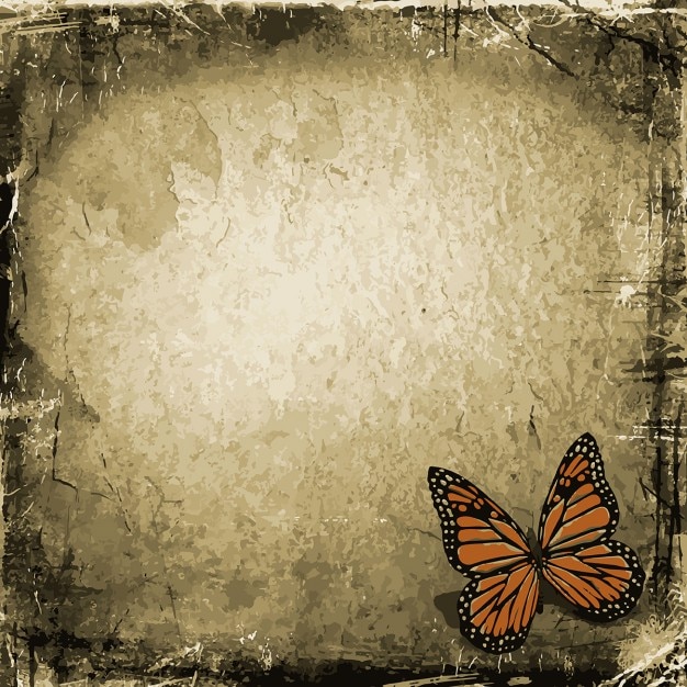 Free vector grunge butterfly background